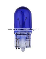 Bec Auto cu Halogen T10 W5W 5W 12V WHITE BLUE