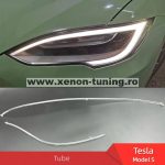  Set fibra reparatie lumini de zi DRL far stanga Tesla Model S 2017-2023 - LG-Model S Left