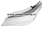   Sticla far stanga pentru BMW Seria 5 E60/E61 far cu Halogen H7 sau Xenon fara adaptiv (2004-2010) - HB153-STANGA / HCE60-STANGA