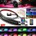 Kit Iluminare sub masina RGB multicolor cu telecomanda si aplicatie telefon 12V, 2x120cm si 2x90cm - AMB33