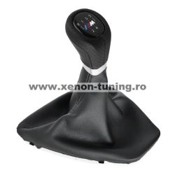 Nuca Maneta Schimbator viteze cu sigla M pentru BMW Seria 3 E90, E91, E92, E93, 5 trepte manual - GSHH-E90M-5 Nuca Maneta Schimbator viteze cu sigla M pentru BMW Seria 3 E90, E91, E92, E93, 5 trepte manual - GSHH-E90M-5