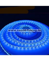 Banda led albastra 60 leduri 5050/metru, 24V, rezistenta la apa, la rola de 5 metri - LS-5050-01B