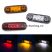 Lampa gabarit auto cu LED 12V-24V Rosie - 104-Red