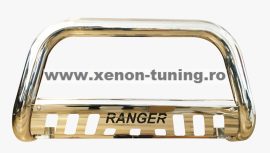 Bullbar inox cu scut Ford Ranger T6 2012, 2013, 2014, 2015 Ø76mm / 3" FDA658
