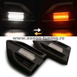 Set 2 lampi LED laterale Lumini de Zi DRL si semnalziare Ford Ranger T7, T8 (2016-2022) - SL-T7-C