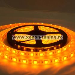 Banda led Alb Neutru 4000K cu 60 leduri 5050/metru, 24V, rezistenta la apa, la rola de 5 metri - LS-5050-01W
