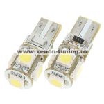 Led auto T10 Canbus cu 5 SMD