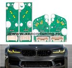   Set 4 module galbene CSL Style Angel Eyes DRL BMW Seria 5 G30 G31, Seria 6 GT G32 - 23508301, 235.083-01 / 23508302, 235.083-02