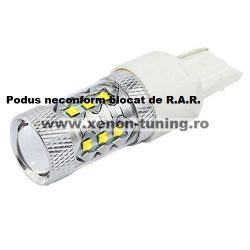 Led Semnalizare Portocaliu 80W T20 7440 WY21W, 12V-24V Canbus led CREE - BTLE1125C-7440-PORTOCALIU
