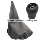   Nuca Maneta Schimbator viteze cu sigla M pentru BMW Seria 3 E46, E36, E30, Seria 5 E34, Z3 6 trepte manual - GSHH-M-041