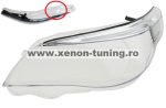   Sticla far stanga pentru BMW Seria 5 E60/E61 far Xenon cu adaptiv (2004-2007) - HCE60-0407-H-STANGA