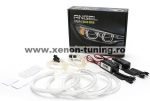   Kit Angel Eyes CCFL BMW E46 cu Far ZKW fara lupa si fara Xenon din Fabrica -2x131mm + 2x146mm