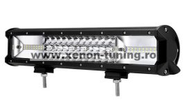 LED Bar Auto 216W, leduri pe 3 randuri, 12V-24V, 15120 Lumeni, 15,5"/39,4 cm, Combo Beam 12/60 Grade