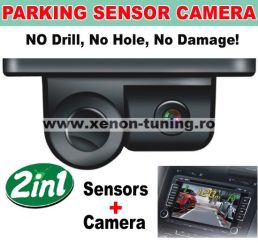 Sistem de parcare 2 in 1 cu camera de marsarier si senzor de parcare incorporat S450