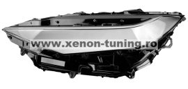 Sticla far stanga pentru Toyota bZ4X fara Facelift (2022 - 2024) - HT158-STANGA