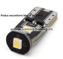 Led Auto T10 3 SMD 2835 - Fara Polaritate - BTLE1280 (BTLE1654)
