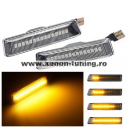 Set 2 Semnalizari Aripa LED Dinamice pentru BMW E36 Facelift, X5 E53 - D0454