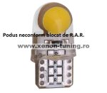   Led auto T10 (W5W) COB rezistent la apa, fara canbus T10-COB-6B