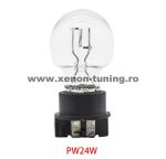   Bec Auto PW24W / 12182 12V, 24W pentru Lumini de zi DRL / Daylight PW24W-HALOGEN-3800K