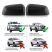 Set 2 capace oglinda negru mat Ford Ranger T9 2022-prezent - DMCT901