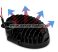 Proiector LED Auto Offroad Oval 24W/12V-24V, 1800 Lumeni, Flood Beam 90 grade - KH-24W-O2