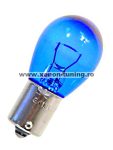 Bec Auto cu Halogen S25 P21W BA15S 12V WHITE BLUE