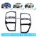 Set 2 ornamente negru mat lampi spate Ford Ranger T6, T7, T8 2012-2022 - TLCT678