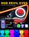 Set 2 benzi LED Devil Eyes RGB multicolore cu aplicatie de pe telefonul mobil DEVIL-RGB02