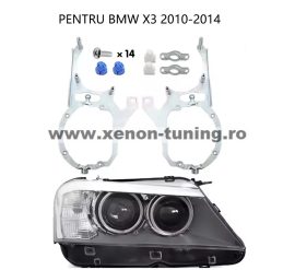Set 2 rame adaptoare la lupe Hella G5 pentru BMW X3 F25 2010-2014 - HPB-037