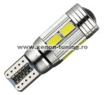 Led auto Alb Canbus T10 cu 10 SMD 5630 - T10-5630-10SMD