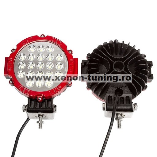 Committee Easy to understand place Proiector LED Auto Offroad 63W/12V-24V, 4410 LM, Rosu, Spot