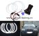 Kit Angel Eyes LED COTTON pentru BMW E46 cu Far ZKW fara lupa si fara Xenon din Fabrica 2x131mm + 2x146mm