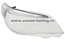 Sticla far dreapta pentru BMW Seria 5 E60/E61 far Xenon fara adaptiv (2004-2007) - HCE60-0407-DREAPTA