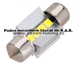 Led Auto Sofit 31mm Canbus 4 SMD Epistar 3030 fara polaritate - BTLE5014