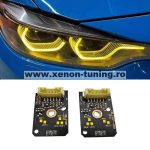   Set module DRL Angel Eyes CSL Style Galben pentru BMW Seria 5 G30, Seria 6GT - 63117214939, 7214939, 63117214940, 7214940