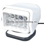   Proiector LED Rotativ cu Telecomanda Wireless 50W, 4000 lumeni, SPOT Beam, Alb - A4SX-50-ALB