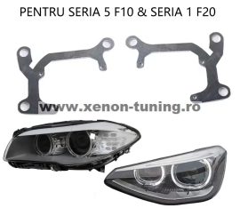 Set 2 rame adaptoare la lupe Hella G5 pentru BMW Seria 1 F20, Seria 5 F10 - HPB-033