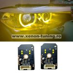   Set module DRL Angel Eyes CSL Style Galben pentru BMW Seria 5 G30, Seria 6GT - 63117214934, 7214934