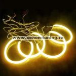   Kit Angel Eyes CCFL Galben OEM pentru BMW E46 Compact - 2x106mm+2x131mm