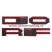 Grila radiator negru mat cu contur rosu, leduri portocalii, Ford Ranger T8 2019-2022 - FGT81920 Red